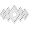 Ekena Millwork Zoe Architectural Grade PVC Ceiling Medallion, 22"W x 14 5/8"H x 3"ID x 6 3/4"C x 1"P, One-Piece CMP22X14ZE-03000 - alternate 1